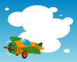 Background with plane