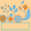 Flowers card with space for text