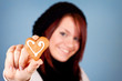 heart cookie for valentine