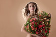 Young Woman With Flowers