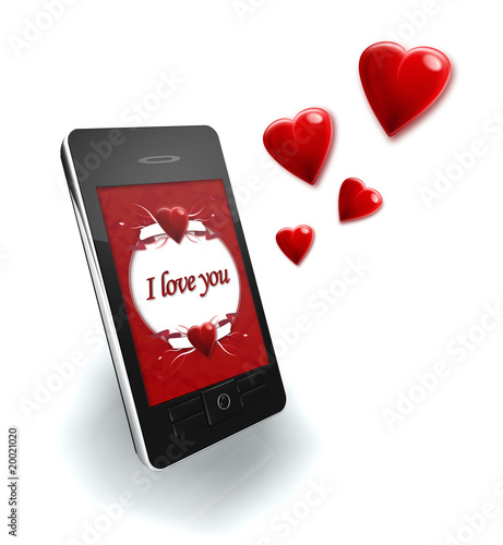 3D cell phone love heart Love Heart 3d. 3D cell phone love heart