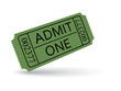 Green cinema ticket