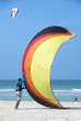 Preparing the kite for the next flight