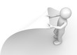 3d human turns page (3d isolated characters series) 3d human turns page (3d isolated characters series)