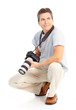 man with photo camera