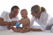Happy young family