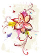 Abstract floral background