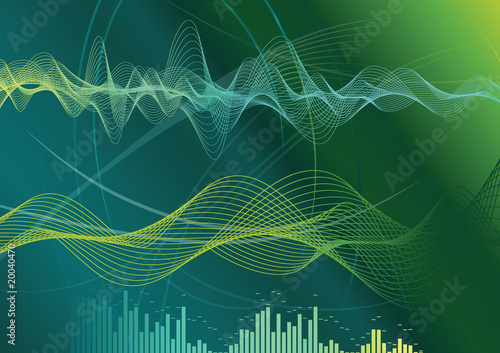 Vector: Music background Music background