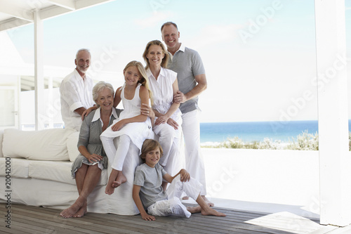 Photo: Family in their design house Family in their design house