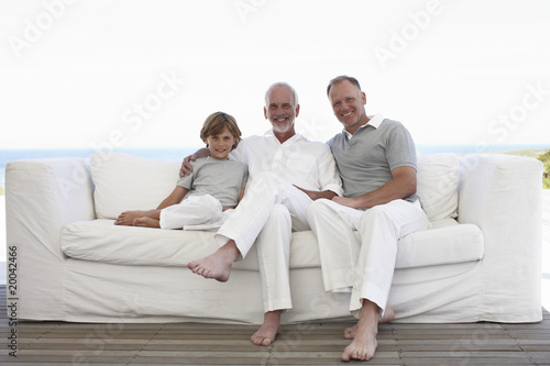 Photo: Grandfather,father and son Grandfather,father and son