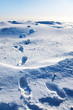 Footprints in the snow