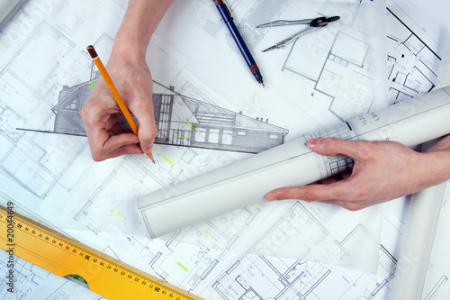 Photo: Architect Drawing! Architect Drawing!