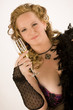 curvy beautiful woman whit champagne,BBW