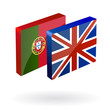 english portuguese translation button 3d vector english portuguese translation button 3d vector