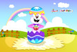 Easter Bunny Pops Out Of Egg
