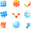 set of vector modern abstract design elements