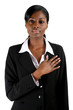 Photo: Business woman pledging Business woman pledging