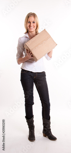 Girl with box Girl with box