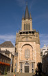 West facade of Aachen Cathedral in the sunset light
