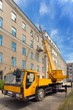 Heavy mobile crane truck