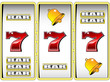 lucky seven slot machine vector illustration lucky seven slot machine vector illustration