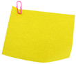 post-it mémo jaune trombone fond blanc post-it mémo jaune trombone fond blanc