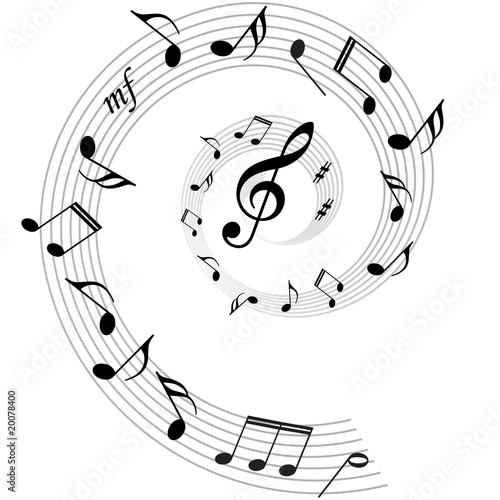 musical notes background. music notes vector ackground