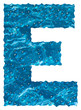Bubbly Water Font Letter E