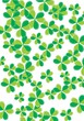 Green floral background with clovers