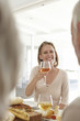 Photo: Woman with a glass of wine Woman with a glass of wine
