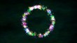 Video motion background rainbow ring