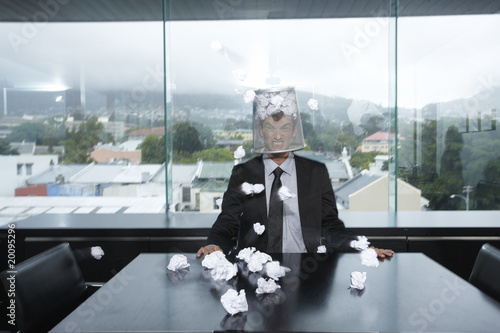 Photo: Angry young businessman Angry young businessman