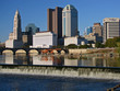 Columbus Ohio Waterfall Skyline Columbus Ohio Waterfall Skyline