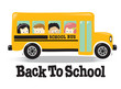 Back to school bus w/ kids Back to school bus w/ kids