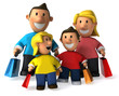 Famille et shopping