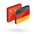 german chinese translation button 3d vector german chinese translation button 3d vector