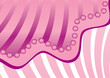 Pink abstract background with strips and rounds