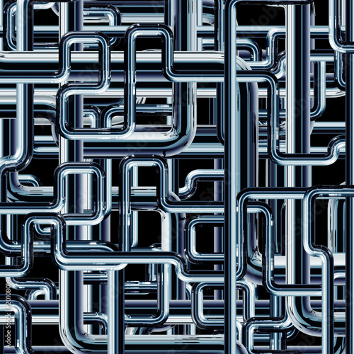 Illustration: Steel piping Steel piping