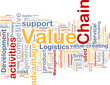 Value chain background concept