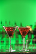 Cocktails in Martini Glasses