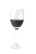isolated red wine glass
