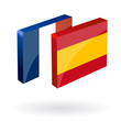 spanish french translation or partnership button spanish french translation or partnership button