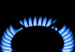 gas flame on stove