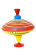 Picture of a spinning top isolated on white background