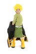 Jeune fille déguisé, bottes et perruque jaune