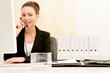 Female Agent calling with headset