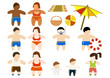 Set of figures of people
