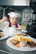 Chef preparing food for customers