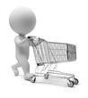 3d small people - cart
