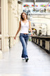 Full length portrait of a beautiful woman